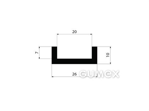 GUMMIPROFILE U-FORM - EPDM